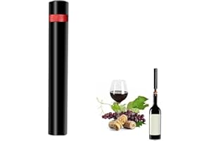 GIEEU Flaschenöffner mit Luftdruckpumpe, professionell, tragbar, Korkenentferner, Werkzeug für Zuhause, Party, Restaurant, ABS + Edelstahl + Aluminiumlegierung (rot)