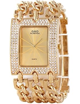 Sheli Damen Novel Luxus Dünne Modische Vergoldete Reloj Armbanduhr, 40mm