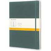 Moleskine Klasik Defter, Sert Kapak, XL (7,5" x 9,5") &Ccedil;izgili/&Ccedil;izgili, Orman Yeşili, 192 Sayfa