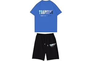 BFTHWY Chandal Trapstar Niño Manga Corta Camiseta y Pantalon Trapstar Corto Niño Camiseta Trapstar Niño Pantalon Corto Trapstar Niño Verano Conjunto Trapstar Niño
