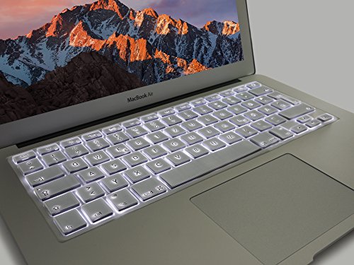 MyGadget MacBook Tastaturschutz QWERTZ für Apple Air 13″ / 13″ & 15 Pro Retina (deutsche Tastatur) – Silikon Silikonschutz in Silber - 5