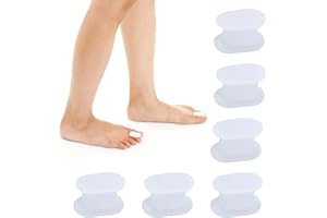 GRANVOO 6 Stück Zehenabstandshalter Silikon, Toe Spacers Separatoren, Silikon Zehentrenner, Korrektur Zehen Abstandhalter, Gel Zehenspreizer Hallux Valgus Korrektur Set für Große Zehen