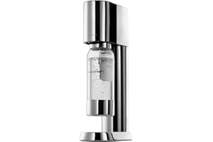 ‎SODASTREAM SodaStream® enso™ Premium Wassersprudler | Edelstahl-Design von Naoto Fukasawa | inkl. 1 L BPA-freie Flasche & Reinigungstuch | Einfaches CO2-Wechsel-System, Silber