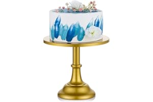 NUPTIO 25cm Cake Stand para Magdalenas Cupcake Soporte de Exhibición de Postres de Metal, Pedestal para Pastel de Metal, Bandeja Refrigerios, Centro Mesa Suministros Hornear