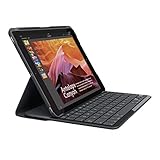 Logitech Slim Folio - Funda con teclado y Bluetooth integrado para iPad, color negro