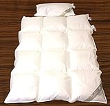Betten Hofmann Luxus Baby Kinder Daunenbett Set 100x135cm mit Kopfkissen 40x60cm