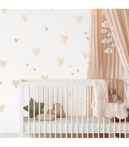 Adesivi Murali Foglie Di Palma E Crisantemi - Decorazione Boho Per Camera Bambini, 39 Pezzi - Foto 9