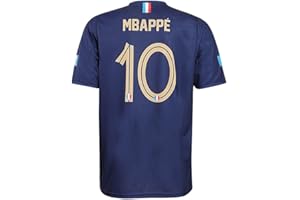 KINGDO Maillot de Foot France Mbappe Domicile 2024-2026 - Enfant et Adultes