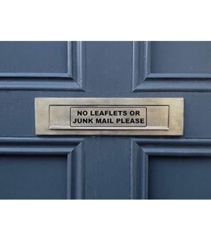 6 Designs No Junk Mail Sign Sticker For Letterbox Leaflet - View #9