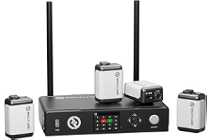 HOLLYVIEW Hollyland - Juego de sistema inalámbrico de conteo de 0,8 m, utiliza tecnología de salto de frecuencia adaptativa para disparo en vivo, lámpara de taco, mezclador de video, conmutador de video (4