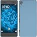 Produktbild PhoneNatic Case für Sony Xperia XA Hülle hellblau gummiert Hard-case + 2 Schutzfolien