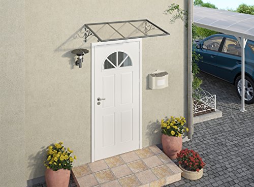 Palram Venus ™ 1350 Sonnensegel transparent – langlebig Tür Vordach, - 3