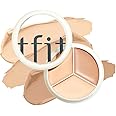 RUBYFACE T Fit Cover Up Pro Concealer | Cream Natural Concealer | 3 In 1 Concealer Palette Full Coverage | Hides Blemishes, Flaws & Dark Circle | Long-Lasting, 15g