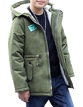 MILEEO Kinder Jungen Lange Winterjacke mit kapuze Wintermantel Mantel Parka Outerwear Oberbekleidung Winter Kleidung...