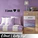 Produktbild I love 1D One Direction Mädchen Schlafzimmer Wandaufkleber Vinyl-Aufkleber Quote Vinyl Decal Graphic Art 60x10