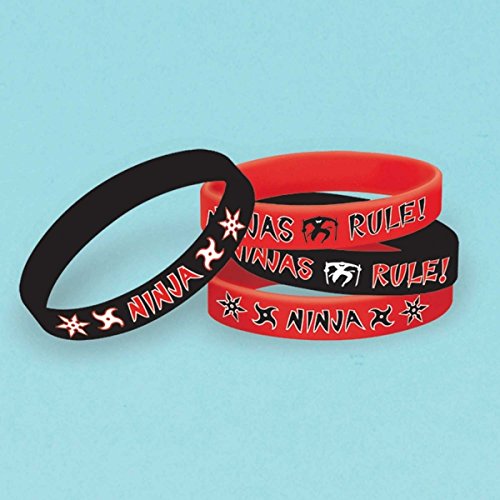 Armbänder „Ninja“ Kinderparty Geburtstagsparty Ninja Mitgebsel Deko Spiel Kostüm