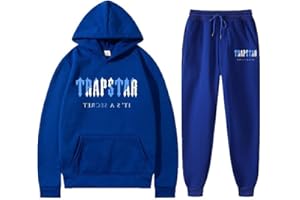 Dinint Conjunto De Chándal para Hombre, Trapstar London Marca De Moda Ropa Deportiva Informal de 2 Piezas, Chaqueta con Capucha y Pantalones
