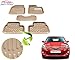 Auto Pearl - Premium Quality Car 4D Croc Textured Beige Mats For - Hyundai Verna Fluidic 4S - Set of 5Pcs RS.1087.00