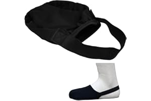 POFET Gipssocken-Zehenschutz, weich, elastisch, rutschfest, Gips-Zehenschutz, passend für Gipssocken, Zehenschutz für die meisten Gipsfüße (schwarz)