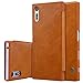 Produktbild OFU® Luxuriöse Ledertasche Flip Case Hülle für Sony Xperia XZ Flip Cover Hülle-braun