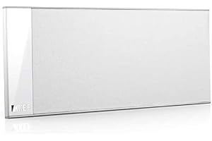 KEF T101c Enceinte Centrale Blanc Pièce |Super Slim| 3,5cm Deep|10-100W|HiFi|Home Cinema|TV