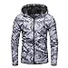 Produktbild togel Mens Herbst-Winter-Reißverschluss beiläufige Tarnung Slim Taschen Fit-Jacken-Mantel Herren Strickpullover Kapuzenpullover Pullover Pullover Männer Wollpullover Kaschmir