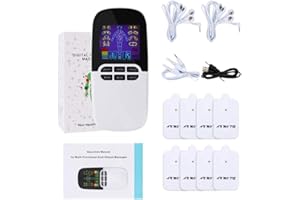 DUUOUS FANGO Unidad TENS Recargable Heraldo de Salud MáQuina de Terapia Digital MáQuina TENS Fisioterapia Cuerpo Masaje Cuello