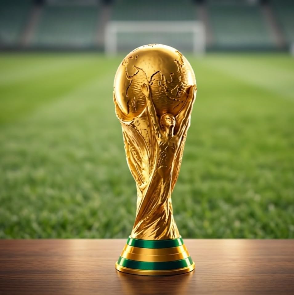 Dünya Kupası Premium Altın Futbol Şampiyonluk Kupası, Taraftar Hediyesi, Ev ve Ofis Dekoru Masaüstü Biblo