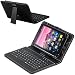Produktbild Navitech Schwarz bycast Leder Stand mit deutschem Qwertz Keyboard mit Micro USB für das ARCHOS 80d Xenon