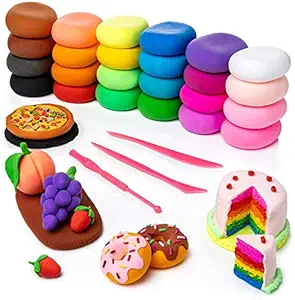 Promote Trader Rocket Clay 12 Pcs Art Air Dry Clay, Colorful Children Modeling Soft Clay with Tools, Creative Art DIY Crafts, Craft Materials for 5-8 Years Old,10-12 Years Old Kids Boys Girls Gift