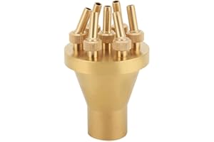 Mumusuki FNPT 1" DN25 2 Tier Center Straight Fountain Nozzle Garden Pond Spray Tool Water Circulation