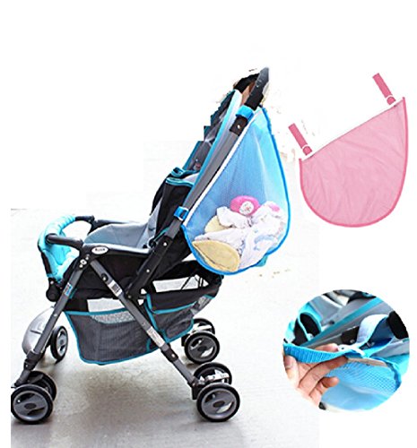 PINK Kids Baby Stroller Pushchairs Toys Diaper Net Mesh Storage Side Bag