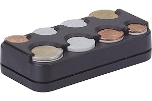 HR-imotion 10310301 - Caja para Las Diferentes Monedas de Euro, con Mecanismo de Muelle, Fabricada en Alemania, autoadhesiva
