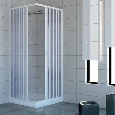 ROLLPLAST PINTO Cabine paroi de douche en Plastique PVC mod. Acquario 70x70 cm avec ouverture c