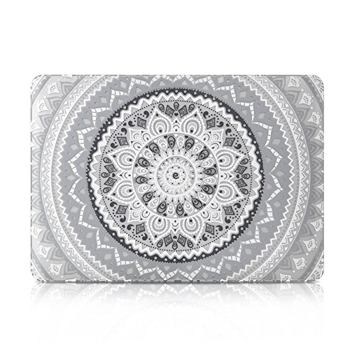 Case MacBook Pro 13 Retina H  lle Grau  iCasso Medallion Design Ultra Slim Kratzfeste Matt Rutschfest Hartschale Snap Case f  r MacBook Pro 13 Zoll Re