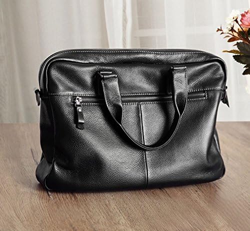 A wallet Fashion Men'S Handbag Computer Bag Men'S Handbag Large Capacity Business Briefcase,Black,13 inch