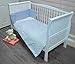 Cuddles Collection Cot Bed Set (Blue Polka Dot)
