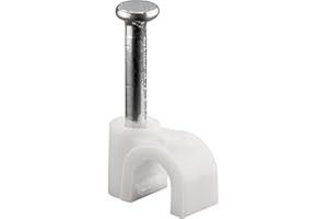 Goobay 17076 Cable clip white - max. cable diameter: 4.0 mm