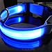 Produktbild LED Hunde Nacht Sicherheit Halsband Blinklicht Up Collar Blau Nylon (L, blau)
