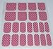 Chix Nails Nail Wraps 	Pink Gold Chrome Fishnet Fingers Toes Vinyl Foils Minx Trendy Style
