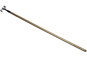 STILTREU Krumpholz Kultivator mit 3 geschmiedeten Zinken und Eschenstiel (140 cm)