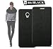 Tarkan Pudini Rain PU Leather Slim Flip Cover Case with Convertible Back Stand for Lenovo Vibe P1 - BLACK RS.199.00