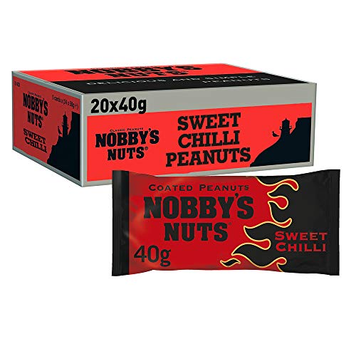 Nobby's Nuts Sweet Chilli Coated Peanuts, 40 g (Pack of 20)