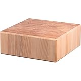 hackklotz größe  Massiver Hackklotz Hackblock Schneidebrett aus Holz 400x400x100mm