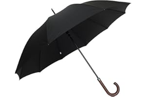 SMATI Parapluie Canne - Anti tempête - Ouverture automatique - Super Solide avec 10 baleines en Fibre