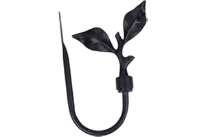 DECHOUS Curtain Tiebacks: 1PCS Leaf Shaped Curtain Holdbacks Curtain Tieback Curtain Tie Belts Curtain Holdbacks Metal Curtain Holders Antique Brass Curtain Holder for Drapes Window Decor