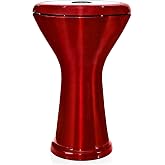 Vatan 3025 Mısır Darbuka, boyalı, 22 cm &ccedil;ap, Gr. L, kırmızı