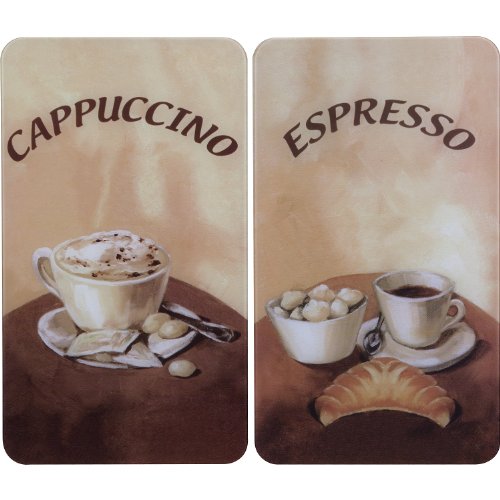 Wenko Abdeckplatte universal Kaffeemotiv