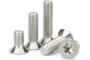 BOZONLI M2 Śruby Torx - Śruby z łbem stożkowym z gniazdem TX Śruby M2×6mm,100 pcs