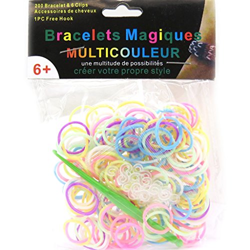 Telares o pastel pulseras mágicas tutti frutti.